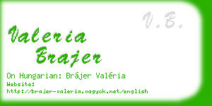 valeria brajer business card